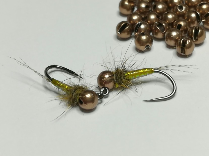 Heavy nymphs tied on jig hooks - IG from Pontypridd